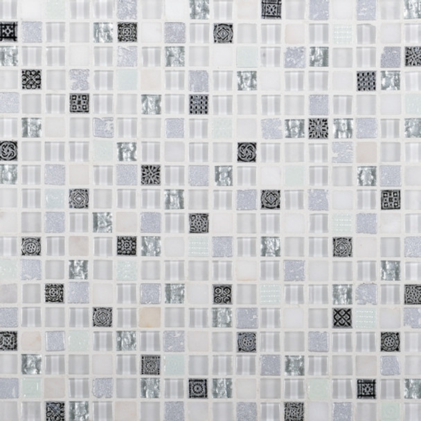 Supplier: Daltile Fanfare, Series: Marvel, Name: MV24, Color: Opal, Size: 5/8 X 5/8