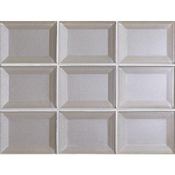 Marazzi - Luminescence LM13 Silver - 3 X 4 Beveled Glass Mosaic