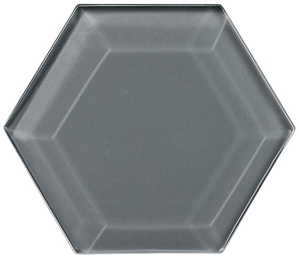 Gemstone Hexagon - GEM3003-HEX Diamond Twilight - 4" Hexagon Beveled Glass Tile - Sample