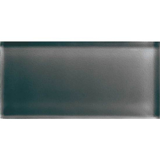 Supplier: American Olean, Series: Color Appeal Glass, Name: C121 Charcoal Gray - Glossy, Type: Brick Subway Glass Tile, Size: 3X6