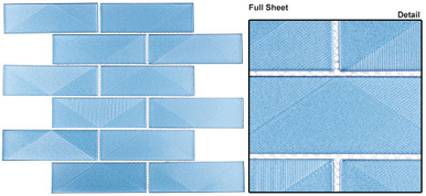 Pyradime - PYD 3702 Viva Calypso - 2 X 6 Subway Rectangle Brick