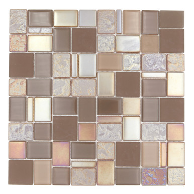 Avenue Mosaic - Caldera Fugi CL-FJ - Mixed Sizes Finishes Glass Tile