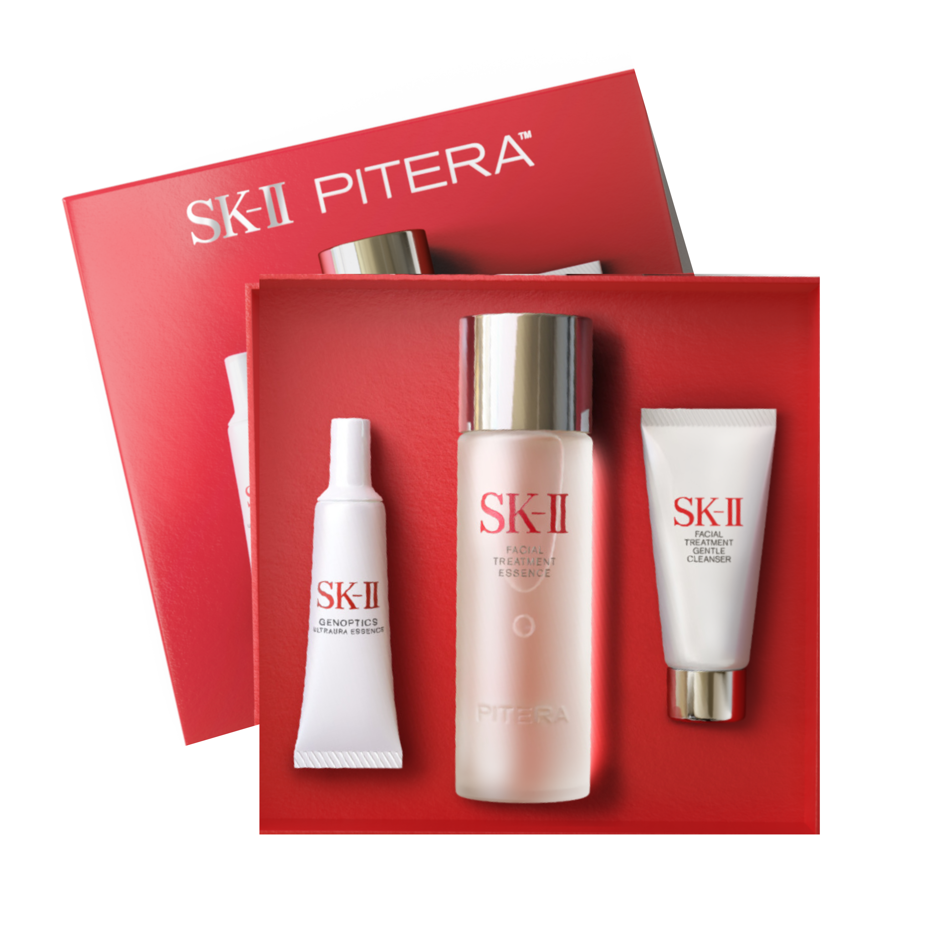 PITERA™ Power Kit is a dark spot and fine line reduction set which includes Facial Treatment Cleanser, Facial Treatment Essence, and SKINPOWER Cream moisturizer