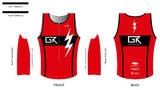 GK-Endurance Sleeveless Tri Top- RED