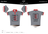 E-SQUARED Short Sleeve Polo Shirt - GRAY