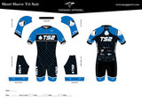 TS2 Blue Short Sleeve Tri Suit