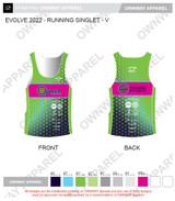 EVOLVE 2022 SAM - RUNNING - SINGLET - VEGAN
