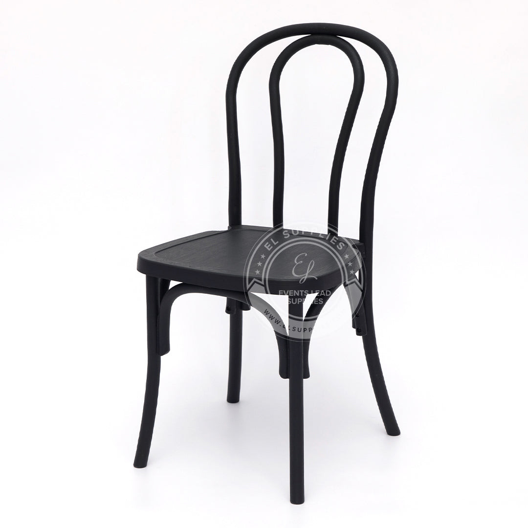 BENTWOOD Black Wood-Grain Resin Chair - EL Supplies
