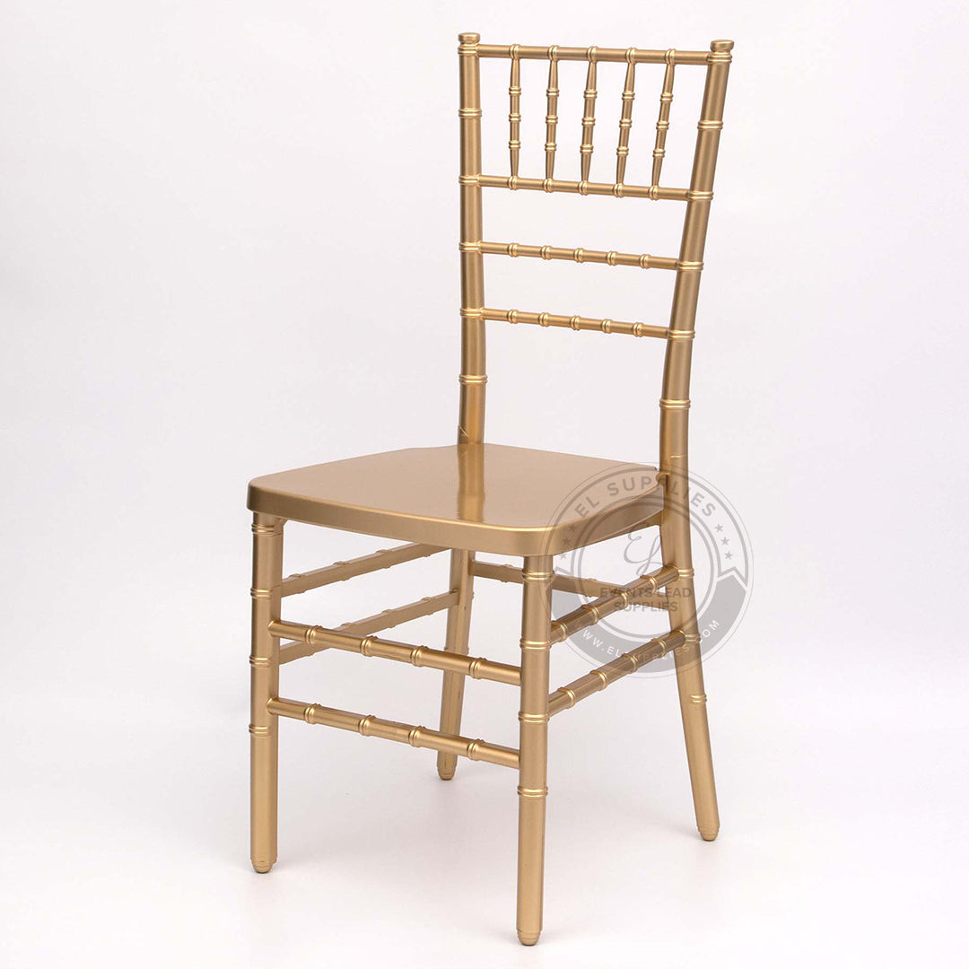 Chiavari Gold Resin Chair is Stylish & Durable Seating