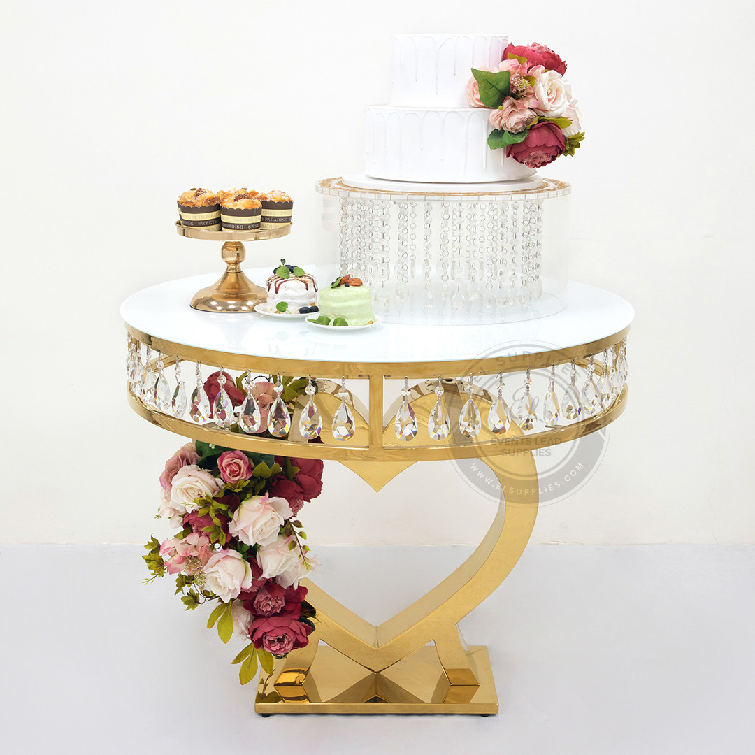 Cake　ハートゴールド GEMMA HATHOR Heart Shaped Cake Table
