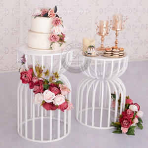 JENNA White Cake Table Set