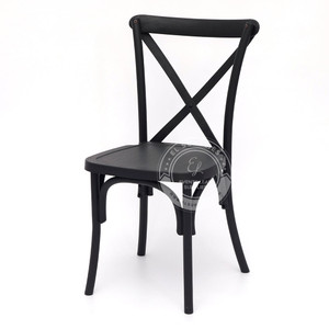 rose 1/4ウィングチェア ブラック CROSSBACK Dark Walnut Wood-Grain Resin Chair - EL Supplies