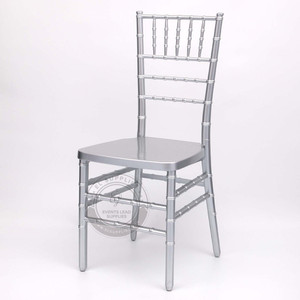 CHIAVARI Silver Resin Chair with Free Cushion