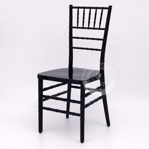 CHIAVARI Black Resin Chair with Free Cushion