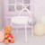 KOMBOS Kids Chair White Frame with White Cushion