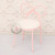 KOMBOS Kids Chair Pink Frame, White Cushion