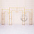 PHANEAAS Gold Arch Frame Backdrop Set