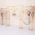 PHANEAAS Gold Arch Frame Backdrop Set