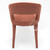 HADEEL Bright Mahogany Accent Chair