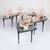 VEGA Half Circle Dining Table - Full Black