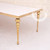 KAIROS Dining Table Gold Frame with White Top