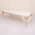 KAIROS Dining Table Gold Frame with White Top