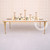 KAIROS Dining Table Gold Frame with White Top