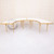 VEGA Serpentine Dining Table - Gold with White Top