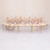 VEGA Serpentine Dining Table - Gold with White Top
