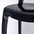 SOPHIA Black Resin Oval Back Wide Seat Ghost Chair