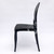 SOPHIA Black Resin Oval Back Wide Seat Ghost Chair