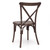 CROSSBACK Dark Walnut Wood-Grain Resin Chair