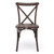 CROSSBACK Dark Walnut Wood-Grain Resin Chair