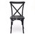 CROSSBACK Black Wood-Grain Resin Chair