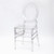 ALEXA O-Back Clear Resin Chair with Free Cushion