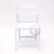Folding Chair Resin White - Vinyl Cushion