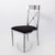 FRANKLIN Seneca Dining Chair - Silver Frame Black Cushions