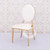 BINITA White and Gold Dining Chair