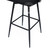 IMLIL Black Rattan Swivel Barstool