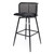 IMLIL Black Rattan Swivel Barstool