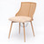 ASILAH Beige Rattan Swivel Dining Chair