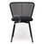 MEKNES Black Rattan Swivel Dining Chair