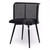 IMLIL Black Rattan Swivel Dining Chair