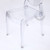SOPHIA Clear Resin Oval Back Wide Seat Ghost Chair