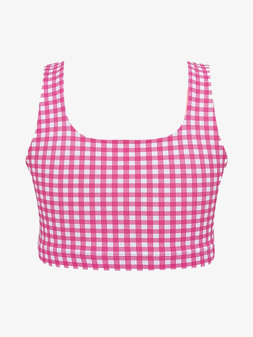 Gingham Pink Cropped Top