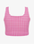 Gingham Pink Cropped Top