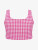 Gingham Pink Cropped Top