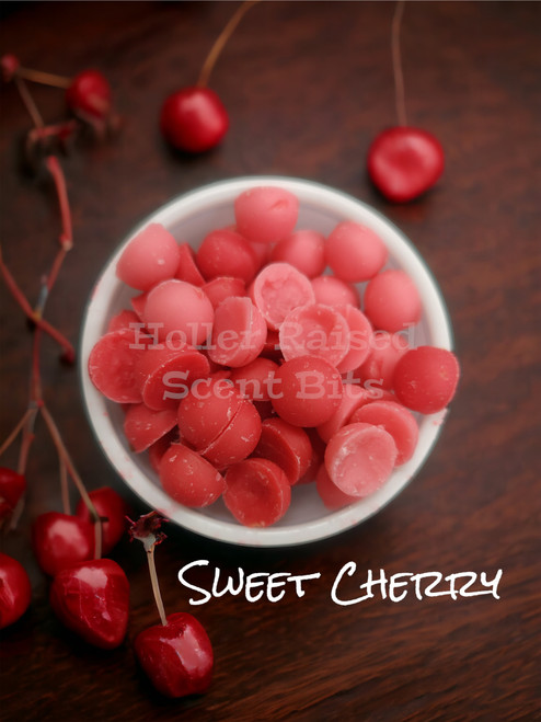 Sweet Cherry scented wax pellets.