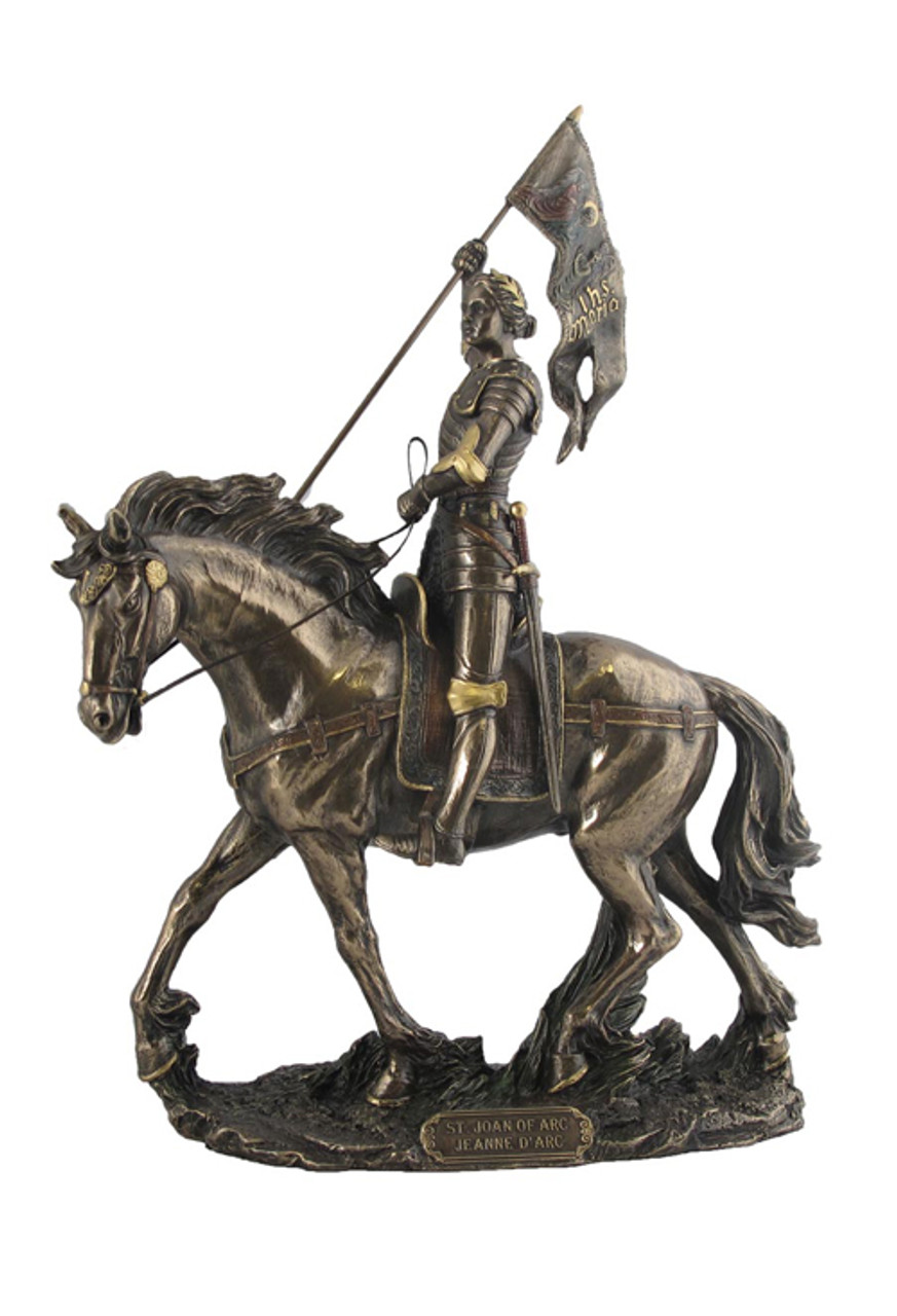 Joan of Arc On Horse Back With Flag