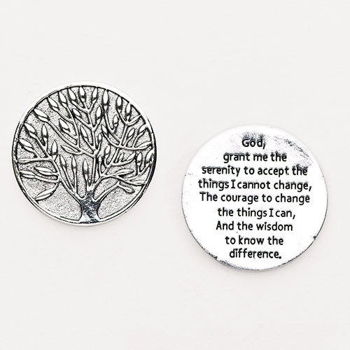 Pocket coin - Prayer for Serenity of body, mind and soul.